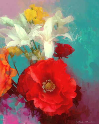 Poppy and Friends, 2014, (telefone digital de mídia mista) de AlyZen Moonshadow